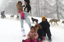 Georgina Rodríguez mostra-se uma mãe dedicada