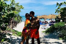 Rebeca e o companheiro 