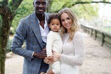 Éder com a mulher e o filho mais velho, Kai