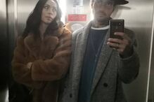 Débora Monteiro e o companheiro