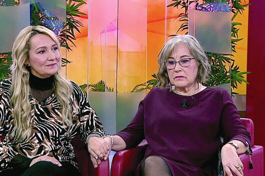 Maria Júlia Delgado (à direita na foto) viveu momento de terror