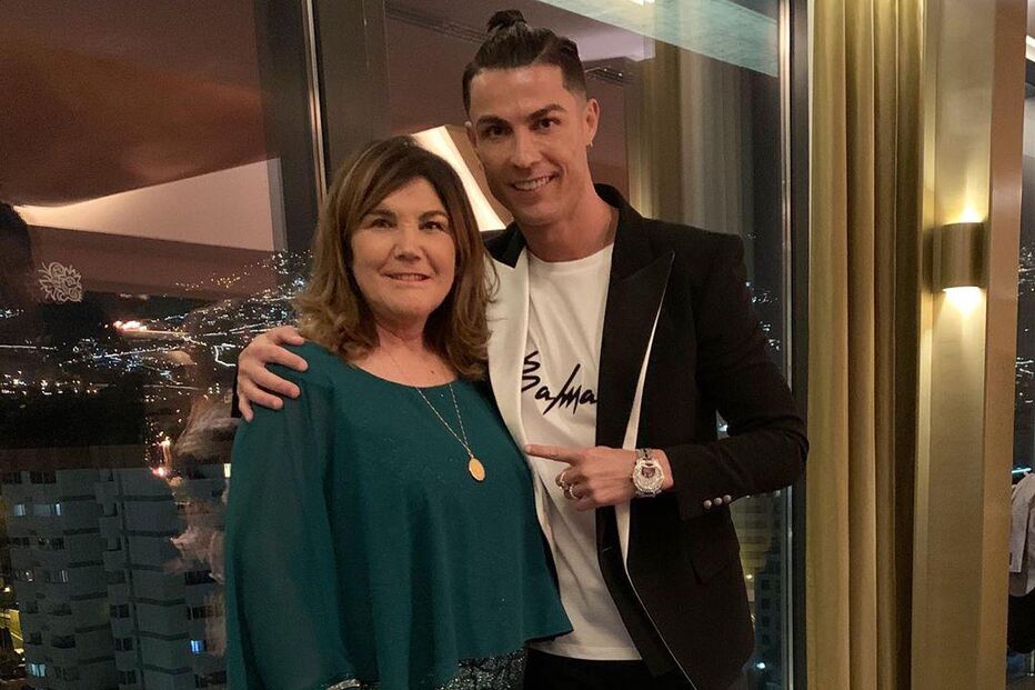 Cristiano Ronaldo com a mãe, Dolores Aveiro