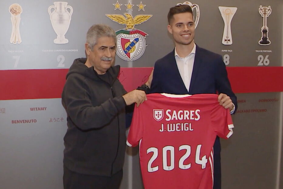 Weigl com Luís Filipe Vieira