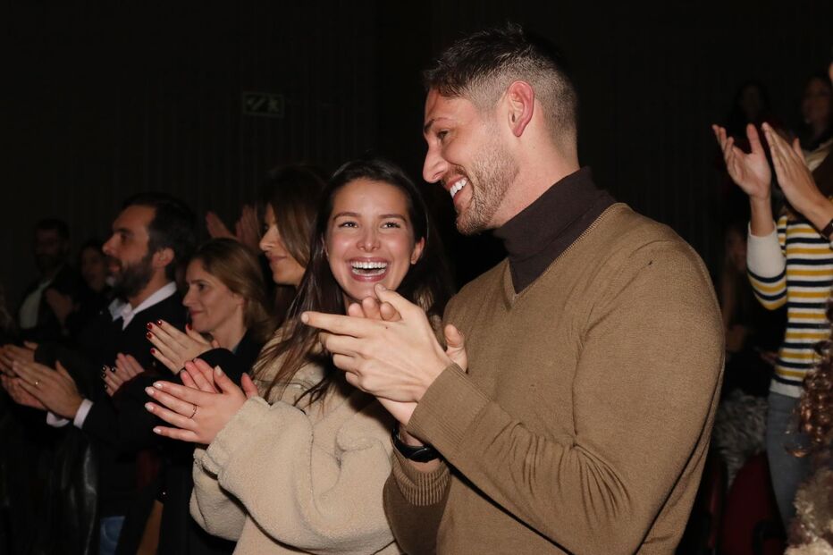 Ângelo Rodrigues com a atriz Inês Monteiro