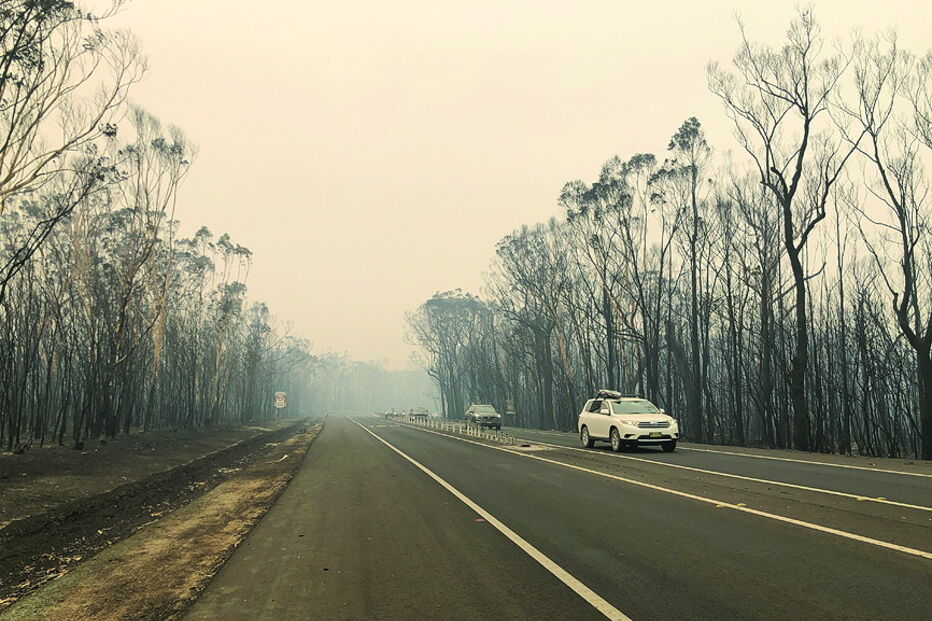 Inferno das chamas devora Austrália