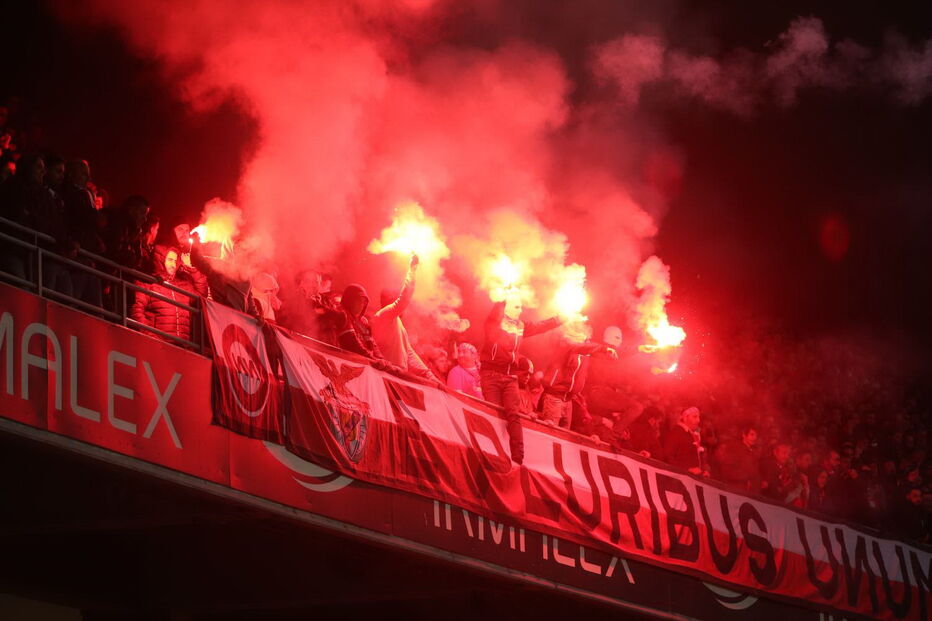 Desacatos durante o jogo entre Benfica e V. Guimarães