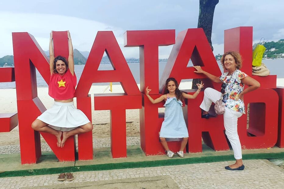 As férias de Sandra Felgueiras no Brasil