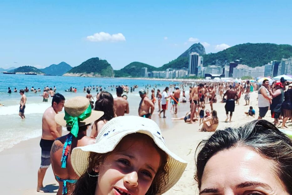 As férias de Sandra Felgueiras no Brasil