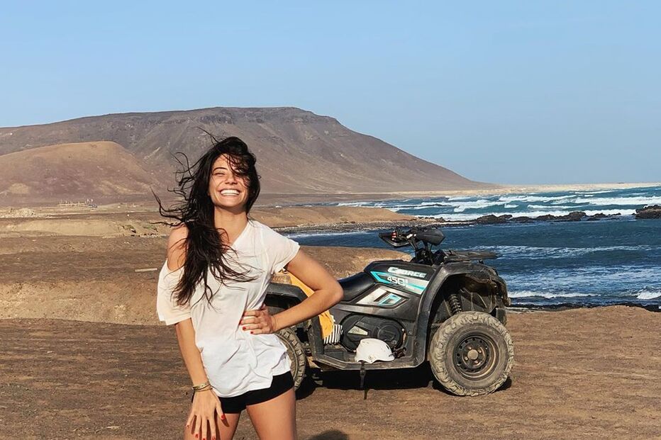 Carolina Carvalho viajou para Cabo Verde