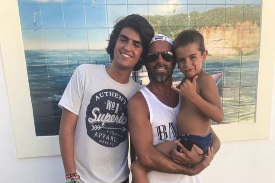 José Pereira e os filhos
