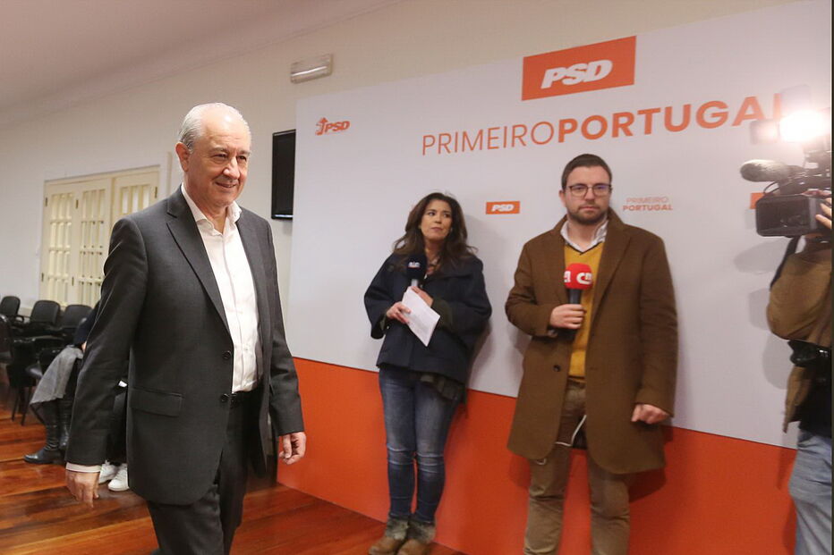 Rui Rio, atual presidente e candidato à presidência do PSD, vota no Porto