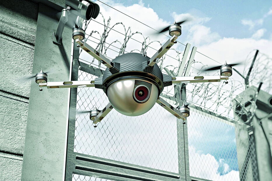Sobrevoo de drones nas prisões