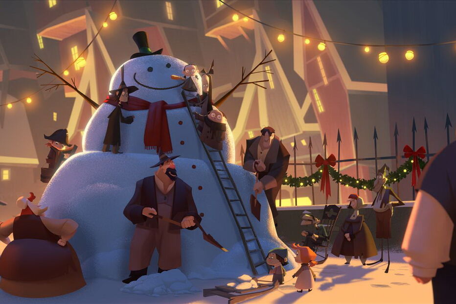 Cena do filme de animação Klaus