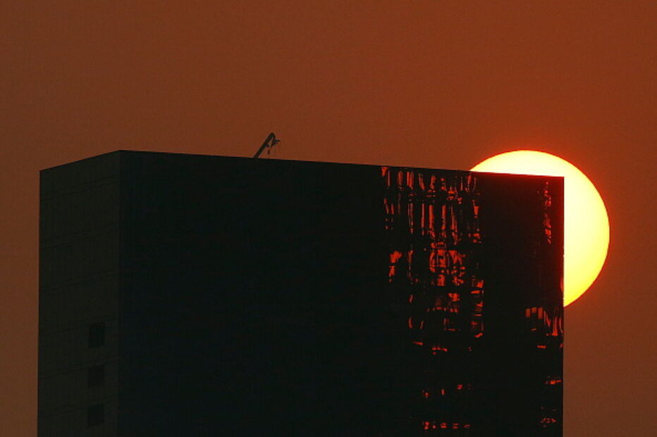 Cenário geral do set na Austrália