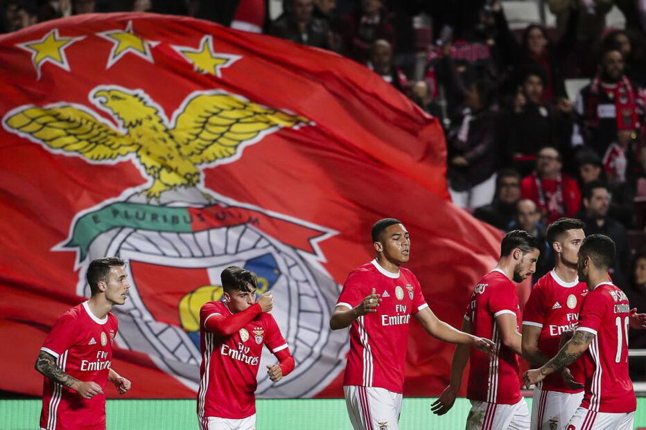 Jogadores do Benfica