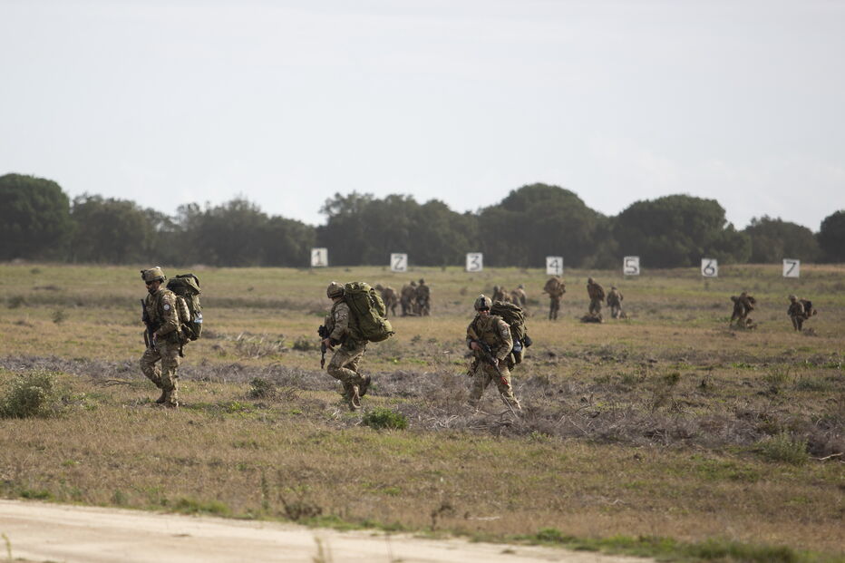 Fuzileiros portugueses e americanos treinam em Alcochete