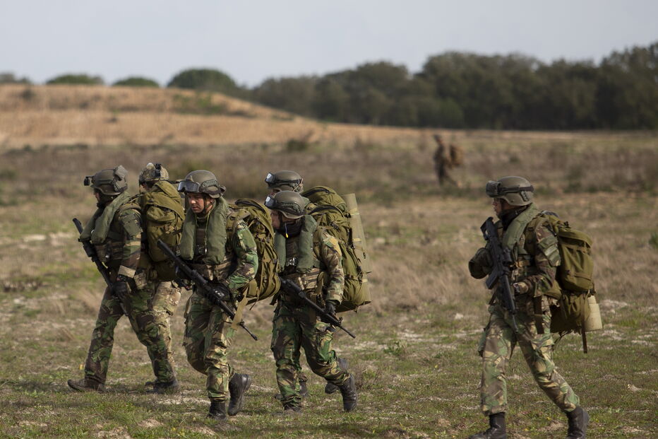 Fuzileiros portugueses e americanos treinam em Alcochete