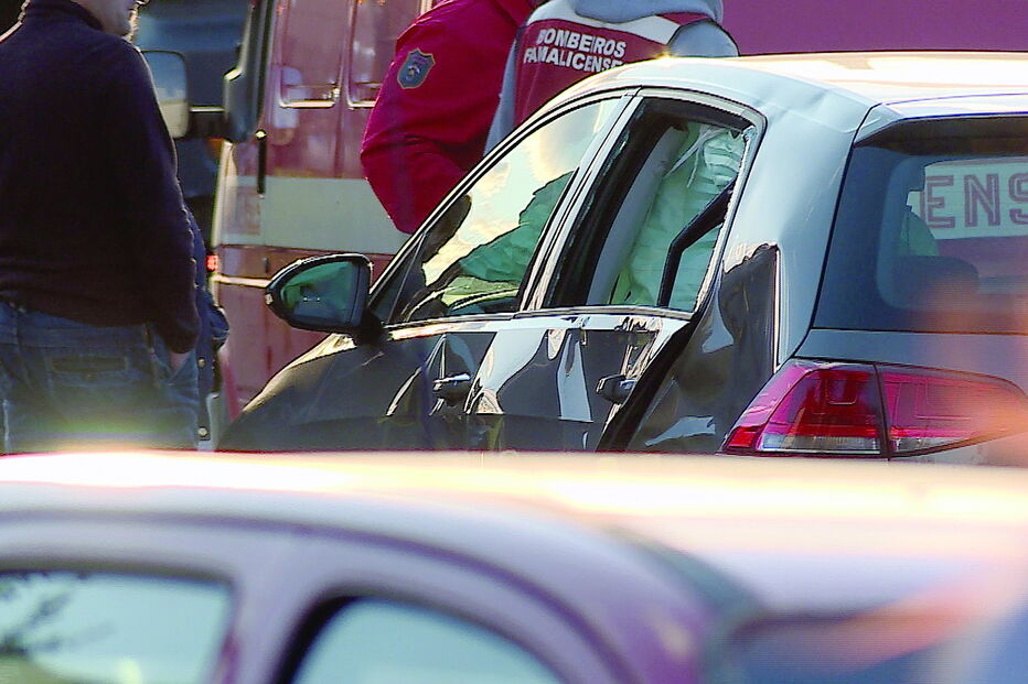 Automóvel que colheu a vítima mortal