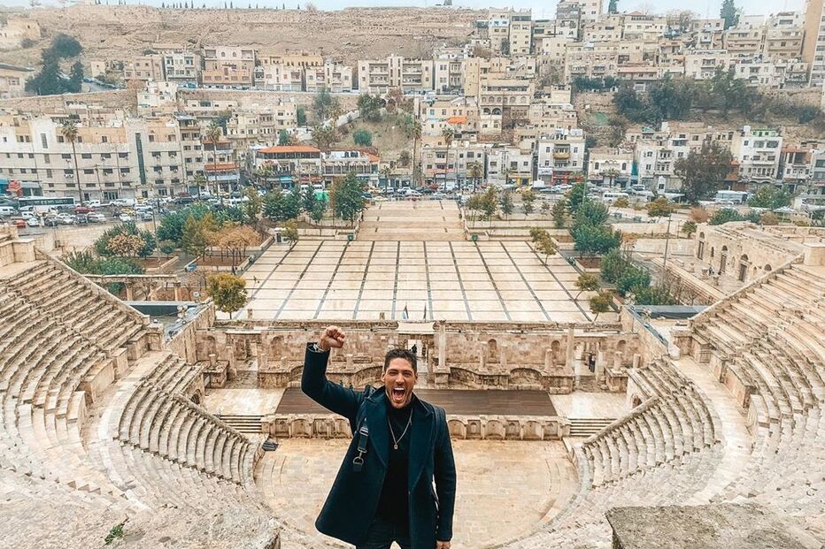 Ângelo Rodrigues viajou para a Jordânia