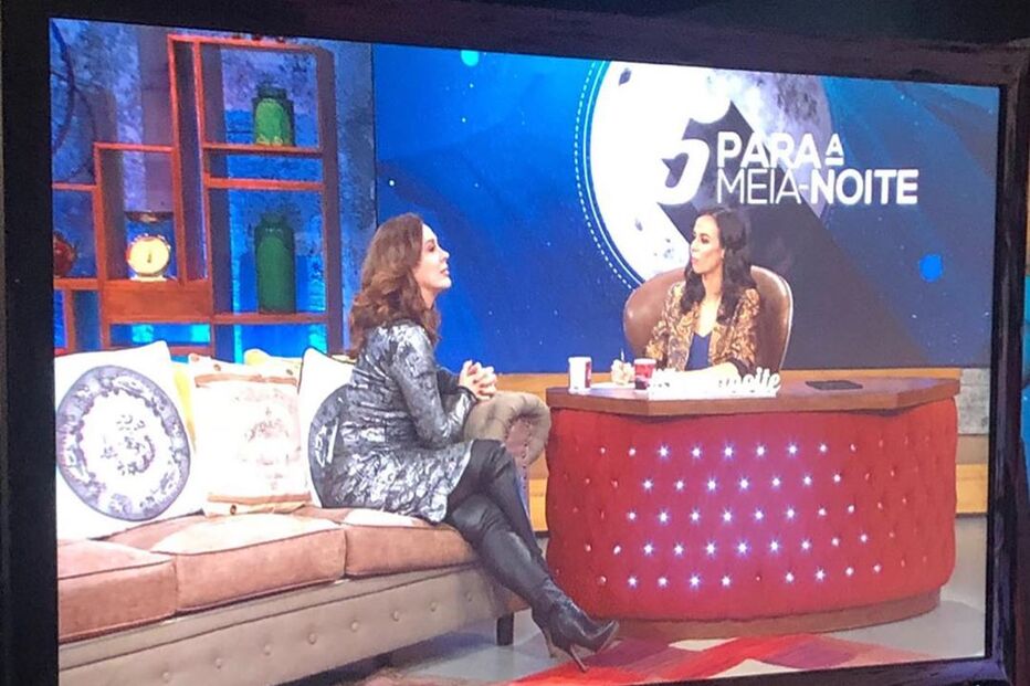 Cláudia Raia no programa '5 para a meia-noite'