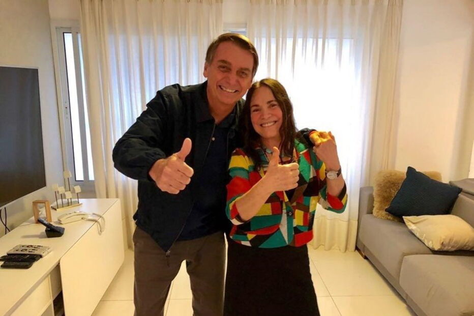 Bolsonaro e Regina Duarte
