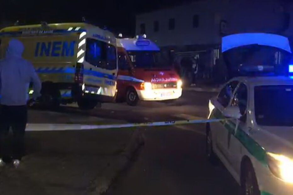 Colisão brutal entre um carro e uma ambulância na EN206