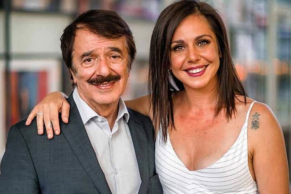 Sara Norte e o pai Vitor Norte