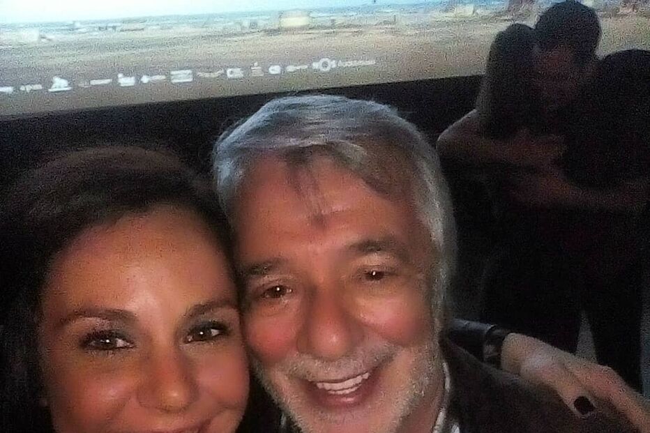 Sara Norte e o pai Vitor Norte