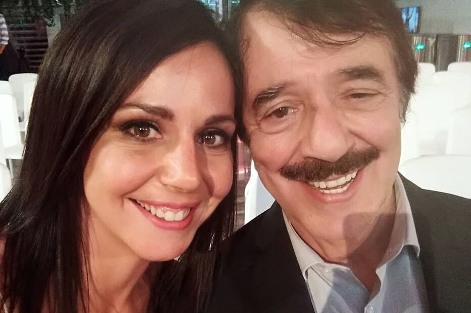 Sara Norte e o pai Vitor Norte