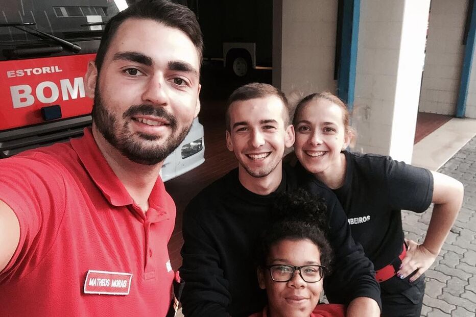 O bombeiro que salvou Diogo Carmona