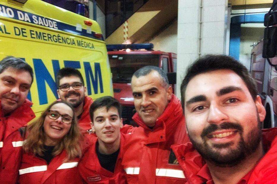 O bombeiro que salvou Diogo Carmona