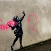 Obra de Banksy foi vandalizada