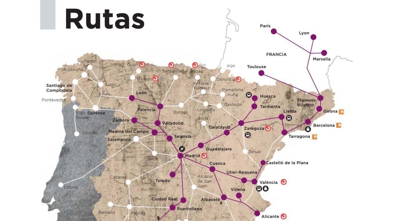 Vigo em Portugal? No mapa da companhia ferroviária espanhola Renfe