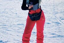 Bárbara Bandeira na neve