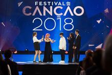 Isaura no 'Festival da Canção' 