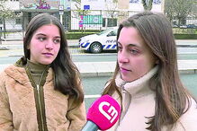 Carolina e Francisca, duas alunas