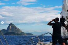 Jorge Jesus recebe navio-escola ‘Sagres’ no Brasil