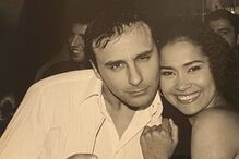 Rui Unas e a companheira