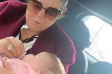 Dolores Aveiro e a filha de Katia Aveiro, Valentina