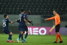 Marega durante o jogo onde foi alvo de insultos racistas 