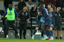 Marega durante o jogo onde foi alvo de insultos racistas 