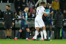 Marega durante o jogo onde foi alvo de insultos racistas 