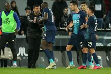 Marega durante o jogo onde foi alvo de insultos racistas 