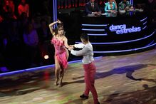 Angie Costa e Vadim Potapov em 'Dança com as Estrelas'