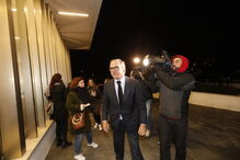 Pires Lima no velório da mulher de Passos Coelho, Laura Ferreira