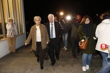 Eduardo Catroga no velório da mulher de Passos Coelho, Laura Ferreira