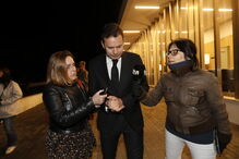 Luís Montenegro no velório da mulher de Passos Coelho, Laura Ferreira