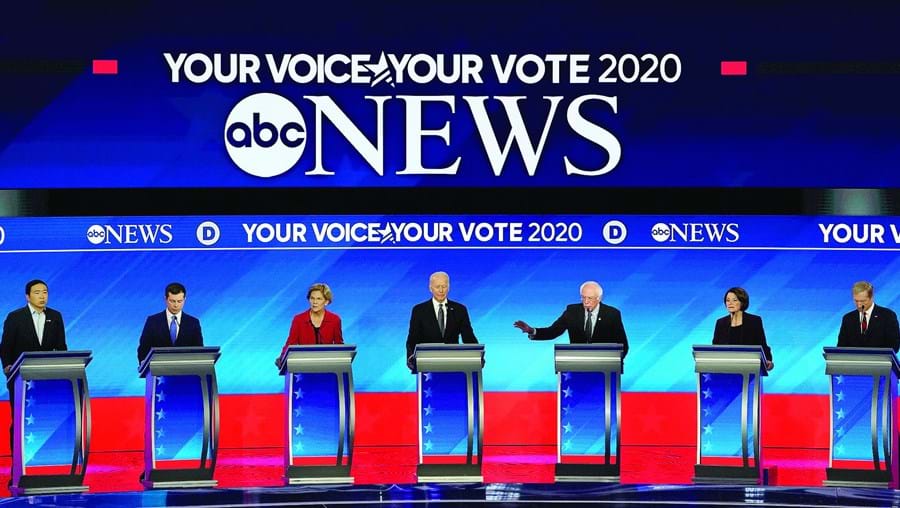 Os sete pré-candidatos democratas realizaram o primeiro debate já a sondar as votações desta terça-feira no estado de New Hampshire