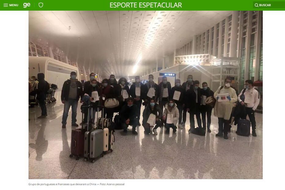 Grupo de portugueses e franceses que deixaram a China