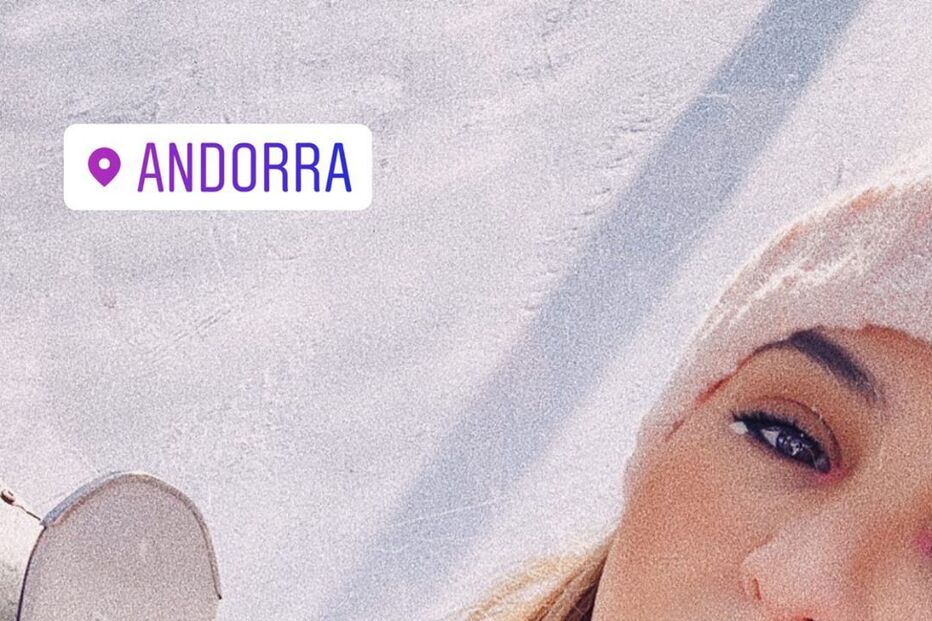 Bárbara Bandeira na neve